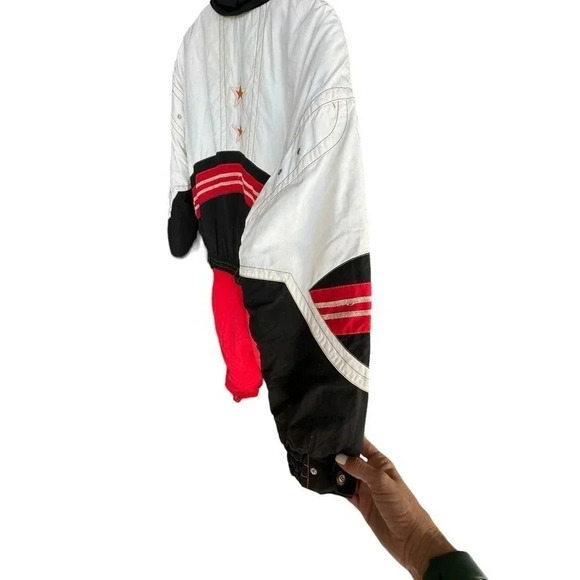 Bogner USA-Made Ski Suit Size 40 red black white snow stars - Picture 6 of 11